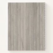 Carnet Lettres personnalisables à ma petite-fille (Dos)