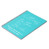 Carnet Lettres personnalisées à la mariée Enterrement de  (Côté gauche)