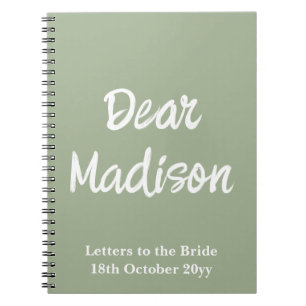 Carnet Lettres personnalisées à la mariée Hen Do Fête des