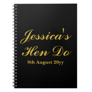 Carnet Lettres personnalisées à la mariée Hen Do Trip Wee