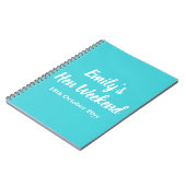 Carnet Lettres personnalisées à la mariée Hen Do Week-end (Côté gauche)