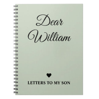 Carnet Lettres personnalisées à mon fils