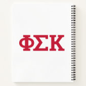 Carnet Lettres Phi Sigma Kappa (Dos)