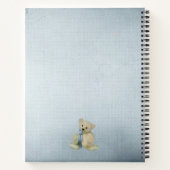 Carnet Lettres photo bleu mignonne à mon fils Keepsaké (Dos)