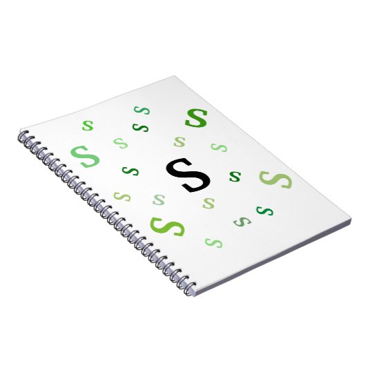 Carnet - Lettres Vertes Tumbled (Côté Droit)