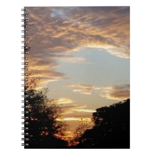 Carnet lever de soleil doré (Devant)