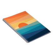 Carnet lever de soleil géométrique Abstrait (Côté Droit)