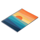 Carnet lever de soleil géométrique Abstrait (Côté gauche)