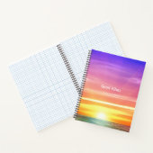 Carnet Lever de soleil océanique magnifique et texte de b (Intérieur)