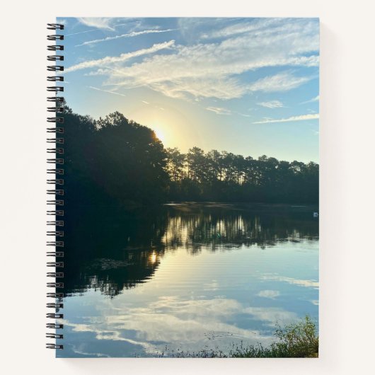 Carnet Lever de soleil sur un lac de Géorgie (Devant)