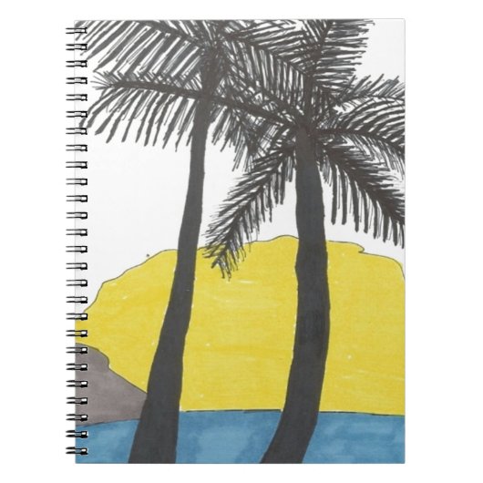 Carnet Lever du soleil des palmiers (Devant)