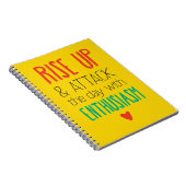 Carnet Levez-vous et attaquez la journée avec enthousiasm (Côté Droit)