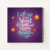 Carnet Levez-Vous Et Commencez À Suivre Vos Rêves (Dos)