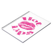 Carnet Lèvres chaudes ! Lèvres roses (Côté gauche)