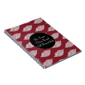 Carnet Lèvres Diamond Blanc Rouge (Côté Droit)