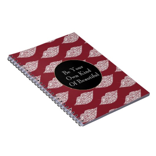 Carnet Lèvres Diamond Blanc Rouge (Côté Droit)