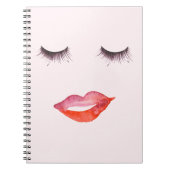 Carnet Lèvres et cils (Devant)