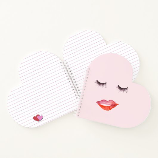 Carnet Lèvres et cils (Intérieur)