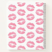 Carnet Lèvres Roses, Motif De Lèvres, Rouge Rose, Baiser (Dos)