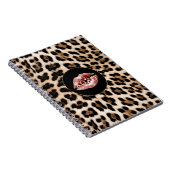Carnet Lèvres rouges imprimé léopard XOXO (Côté Droit)