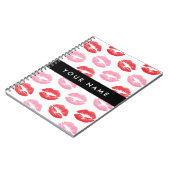 Carnet Lèvres Rouges, Lèvres Roses, Baiser, Votre Nom, Pe (Côté gauche)
