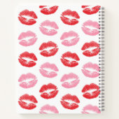 Carnet Lèvres Rouges, Lèvres Roses, Baiser, Votre Nom, Pe (Dos)