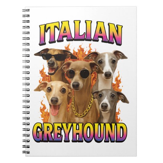 Carnet Lévrier italien (Devant)