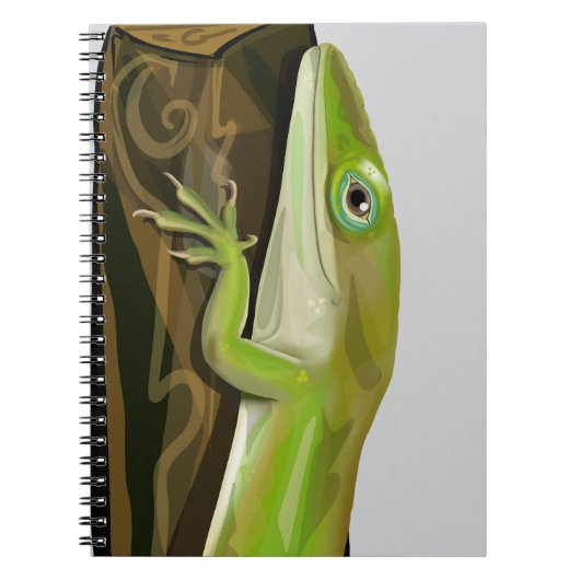 Carnet Lézard anole vert (Devant)