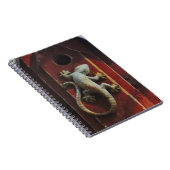 Carnet lézard gris sur bois usé (Côté Droit)