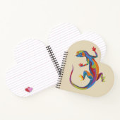 Carnet Lézard Peint (Intérieur)