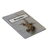 Carnet Lézard sauvage personnalisé (Côté Droit)