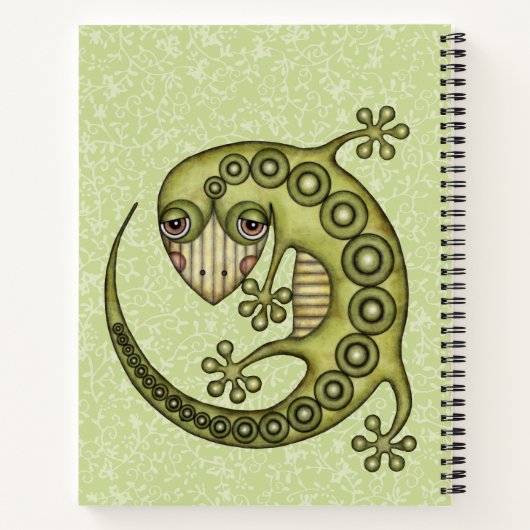 Carnet Lézard vert (Dos)