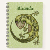 Carnet Lézard vert (Devant)