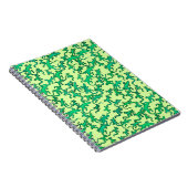 Carnet Lézards verts sur fond vert citron (Côté Droit)