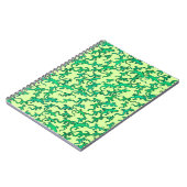 Carnet Lézards verts sur fond vert citron (Côté gauche)