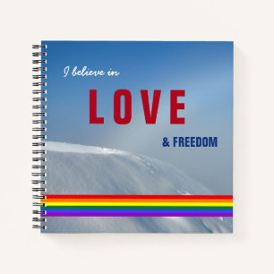 Carnet LGBT Gay Love and Freedom Photo hiver