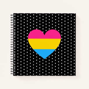 Carnet LGBT Pansexual Pride Coeur