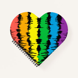 Carnet LGBT+pride. Arc-en-ciel du coeur.