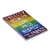 Carnet LGBT Pride Moderne Arc-en-ciel (Côté Droit)
