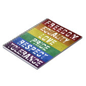 Carnet LGBT Pride Moderne Arc-en-ciel (Côté gauche)