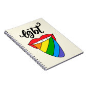 Carnet LGBT Rainbow Tongue (Côté Droit)