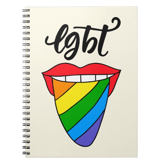 Carnet LGBT Rainbow Tongue (Devant)