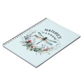 Carnet L'harmonie de la nature - libellule artistique (Côté gauche)