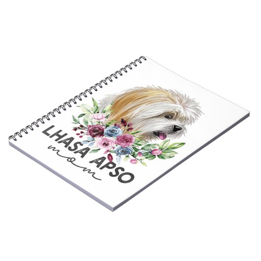 Carnet Lhasa Apso Chemise Cadeaux Chien Maman (Côté gauche)