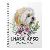 Carnet Lhasa Apso Chemise Cadeaux Chien Maman (Devant)