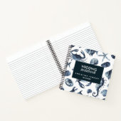 Carnet L'hippocampe bleu | Mariage maritime nautique (Intérieur)