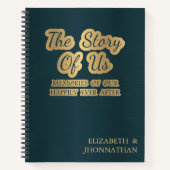 Carnet L'histoire de nous cyan noir (Devant)