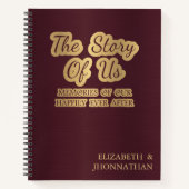 Carnet L'histoire de nous marron rouge (Devant)