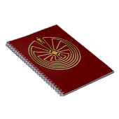 Carnet L'homme dans le Maze - or (Côté Droit)