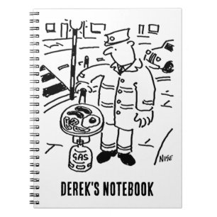 Carnet L'homme sucette cuit son petit-déjeuner